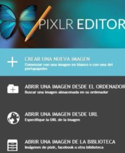 Acceso al Editor de Imagenes PIXLR
